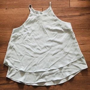 Pink Rose Sky Blue Blouse XS